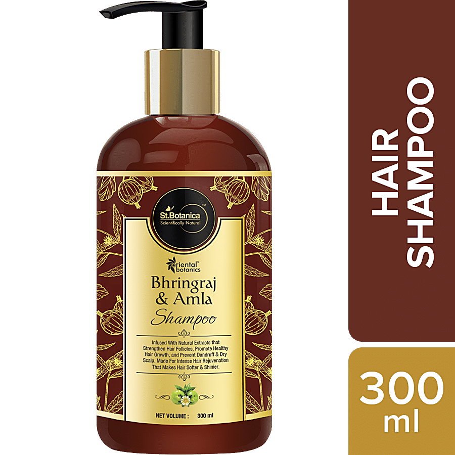 Oriental Botanics Bhringraj & Amla Shampoo - Strengthens Hair