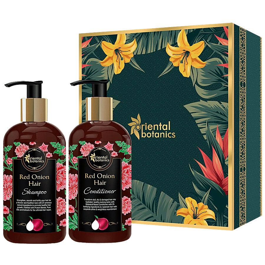 Oriental Botanics Red Onion Hair Shampoo + Conditioner Kit