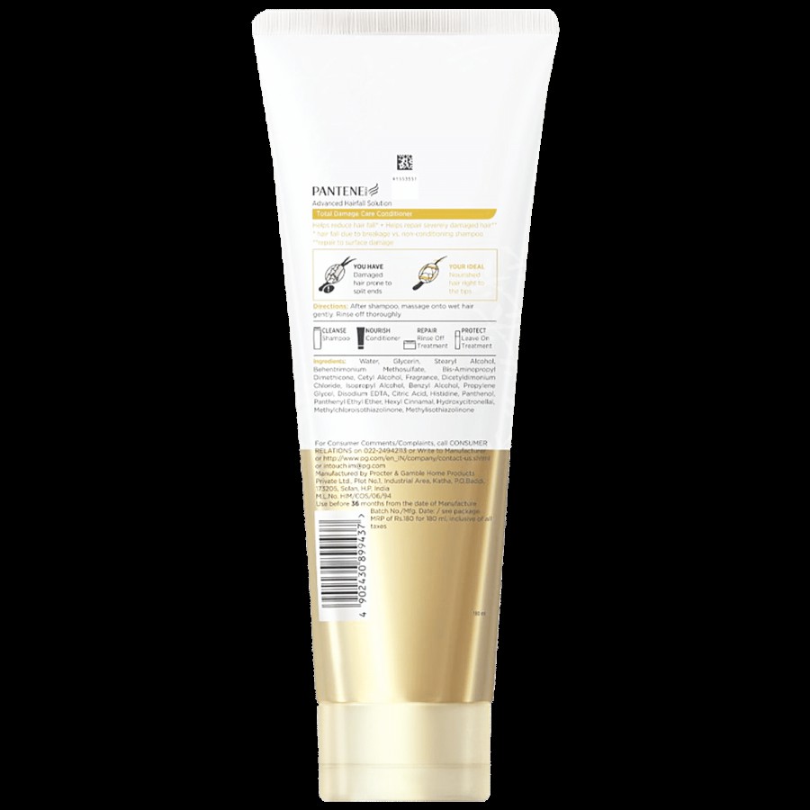 Pantene Advanced Hairfall Solution Hair Conditioner - Total Damage Care