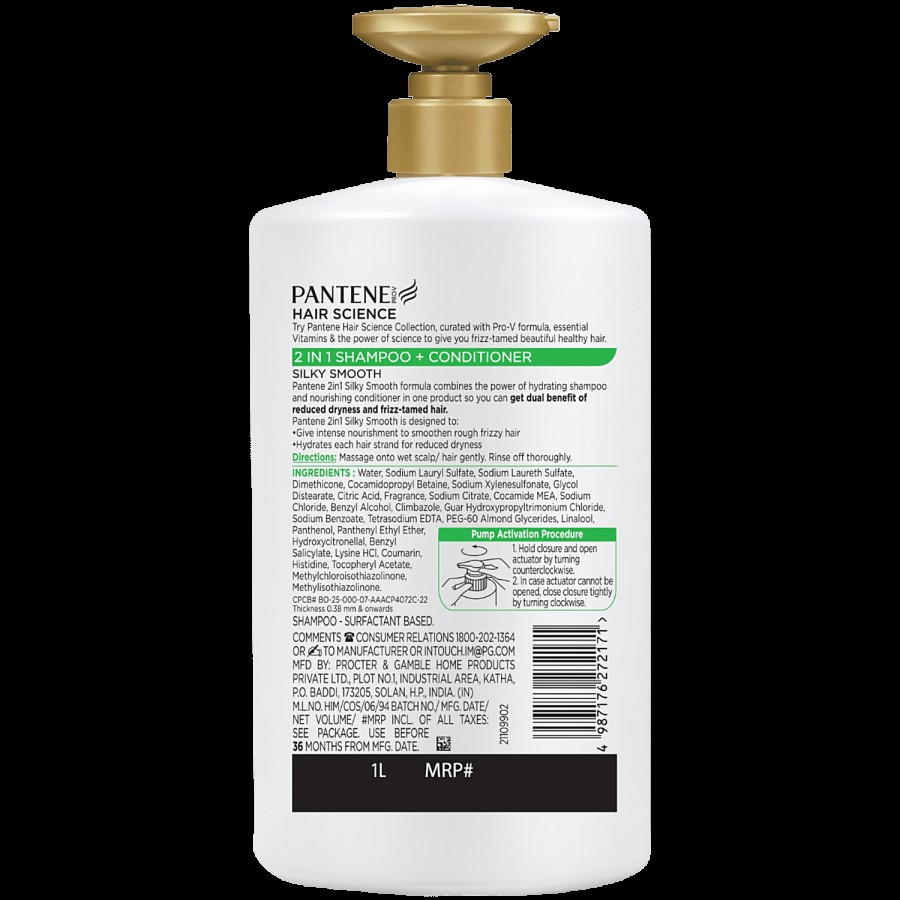 Pantene Hair Science Silky Smooth Shampoo