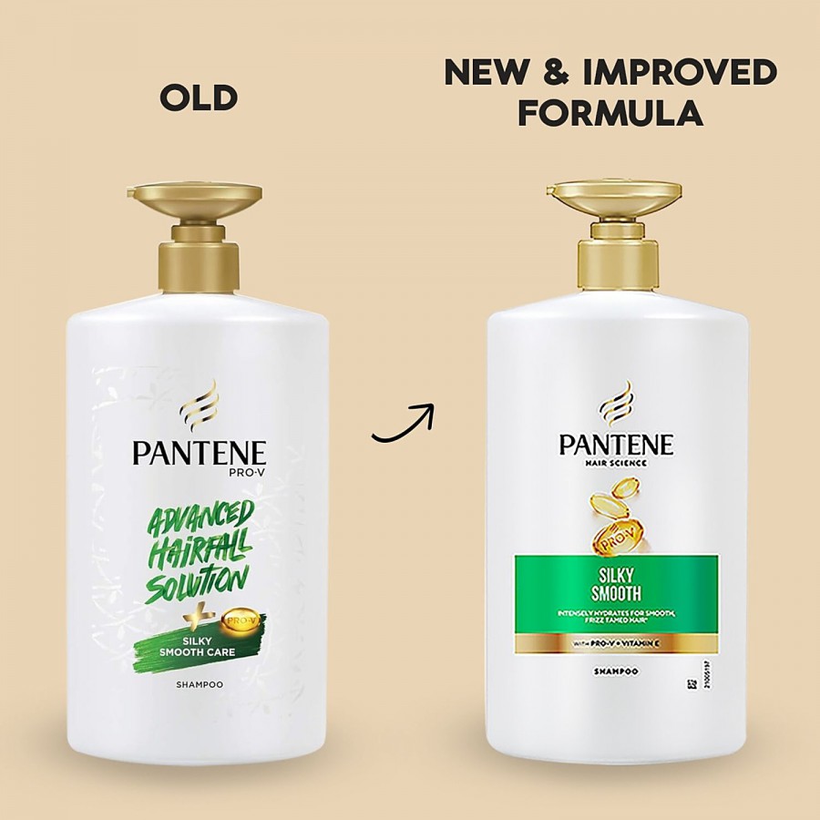 Pantene Silky Smooth Shampoo - With Pro-V + Vitamin E