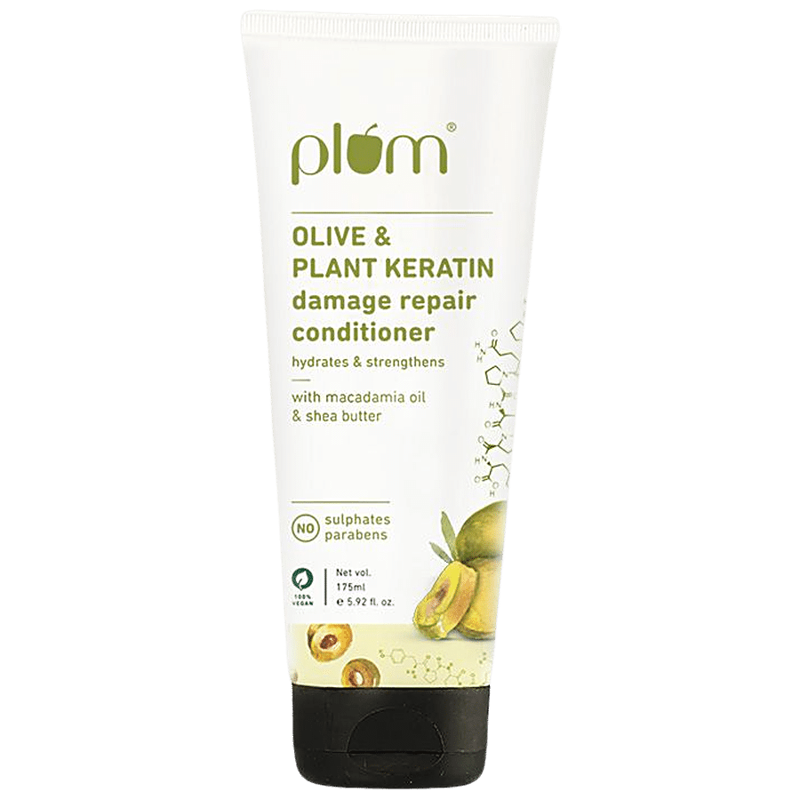 Plum Olive & Plant Keratin Damage Repair Conditioner - With Shea Butter