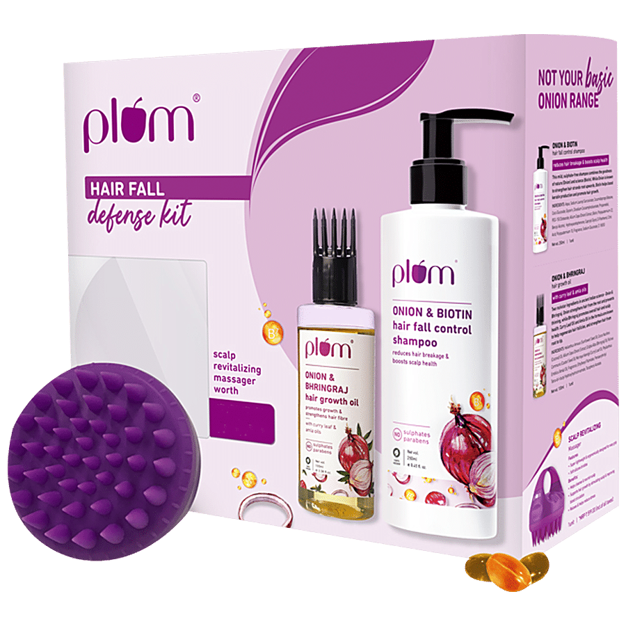 Plum Onion Hair Fall Defense Kit - Shampoo