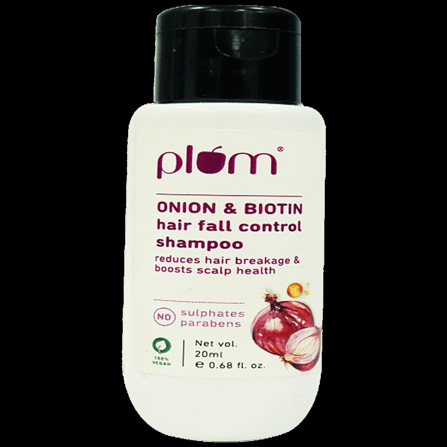 Plum Onion & Biotin Hair Fall Control Shampoo - Reduces Breakage