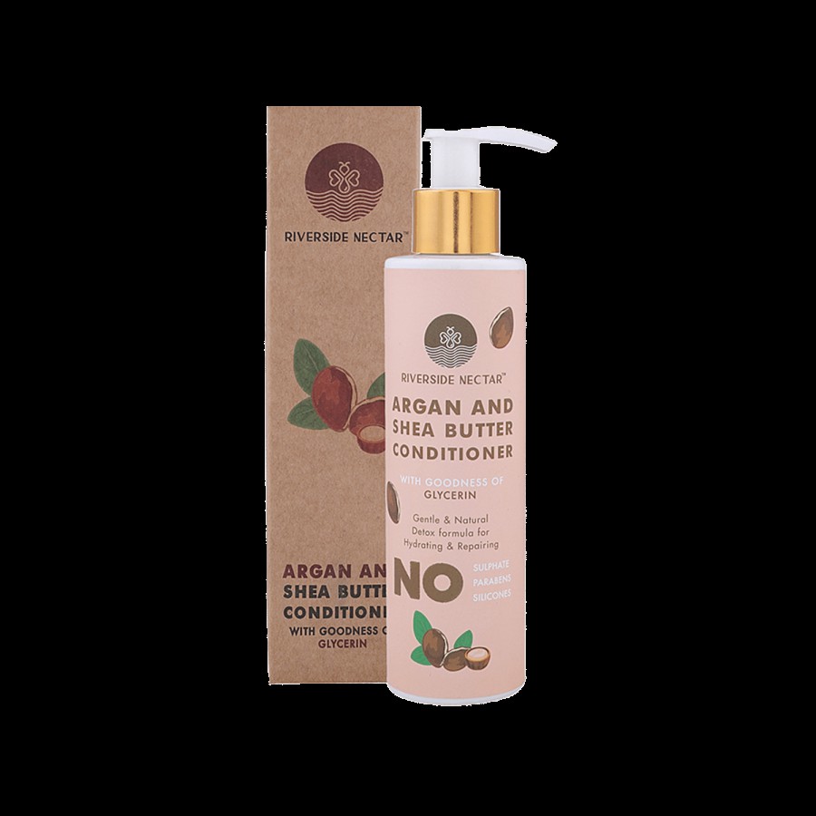 Riverside Nectar Argan & Shea Butter Conditioner - With Goodness Of Glycerine