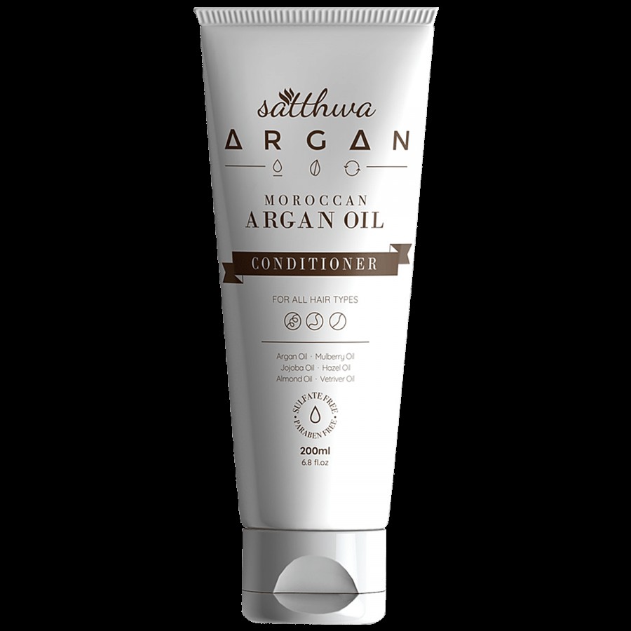 Satthwa Argan Oil Conditioner - For Smooth Frizzy