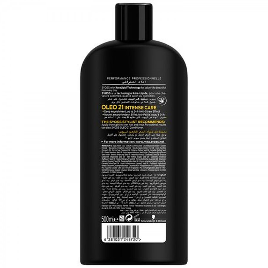 Schwarzkopf SYOSS Oleo 21 Intense Care 01 Shampoo - For Very Dry