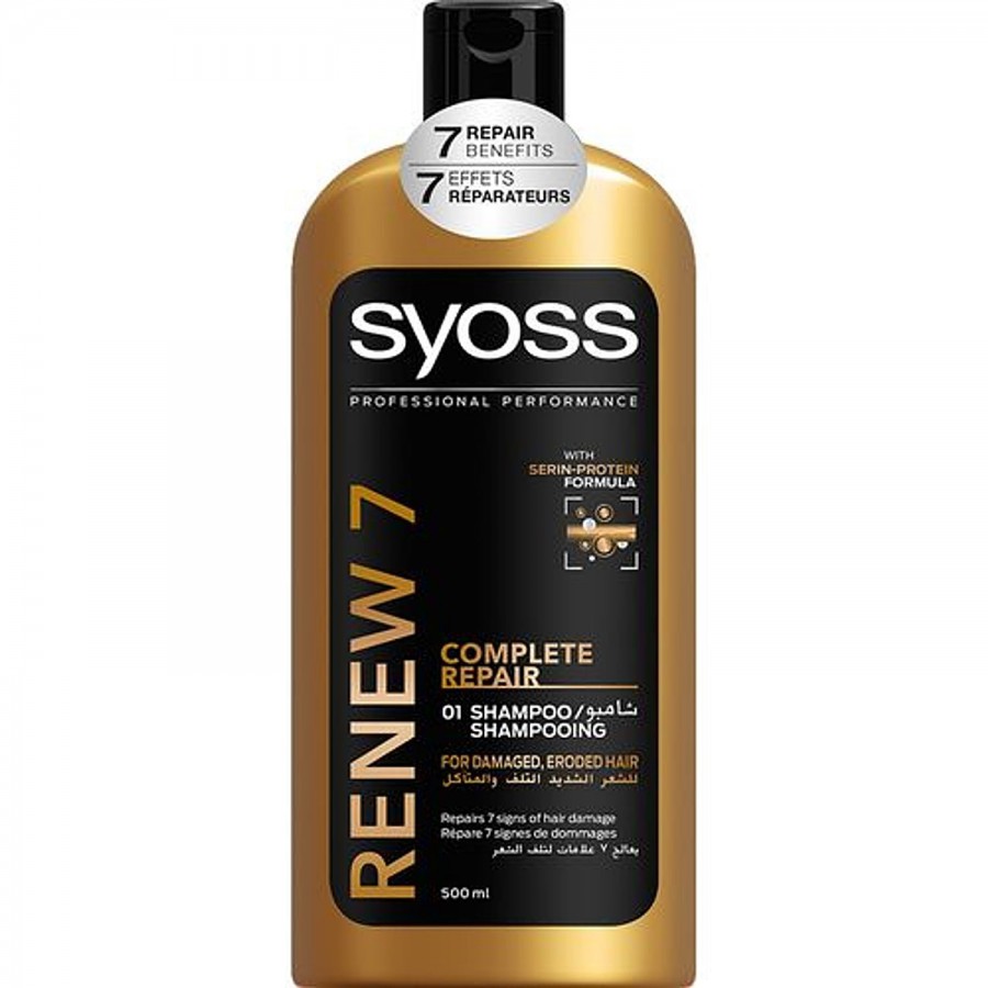 Schwarzkopf SYOSS Renew 7 Complete Repair 01 Shampoo - For Damaged