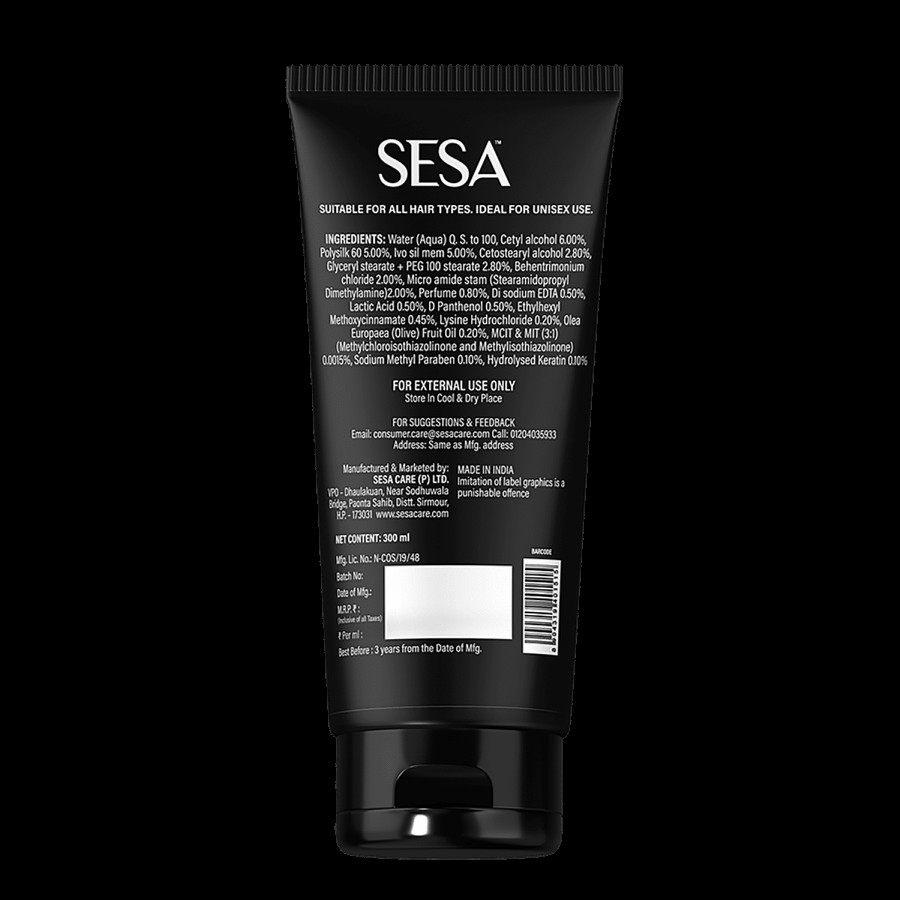 Sesa Hair Conditioner With Olive Oil & D Panthenol - Deep Nourishment & Intense Repair