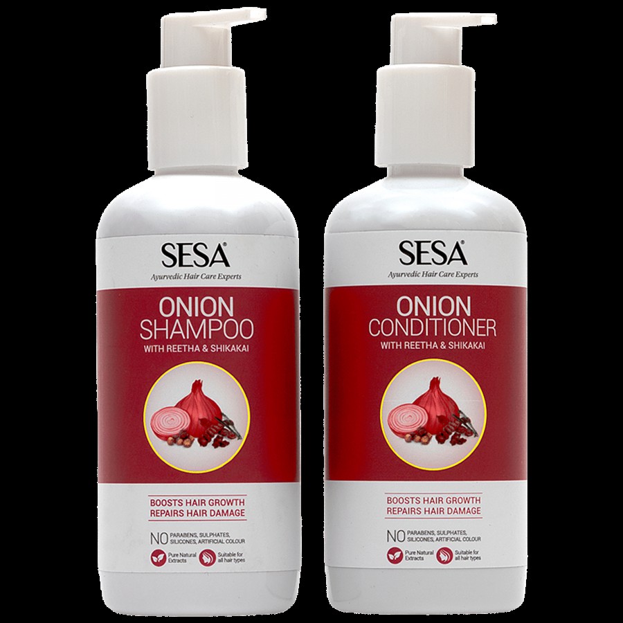 Sesa Onion Combo - Shampoo + Conditioner