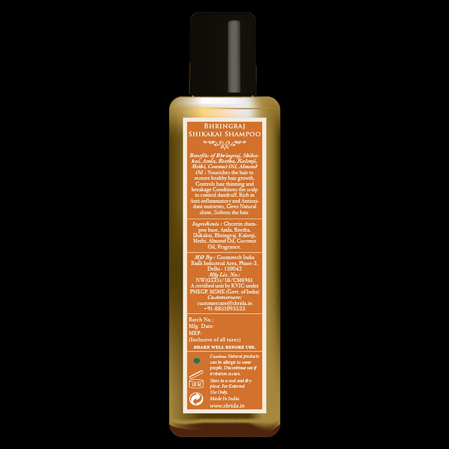 Shrida Bhringraj Shikakai Shampoo - Nourishing