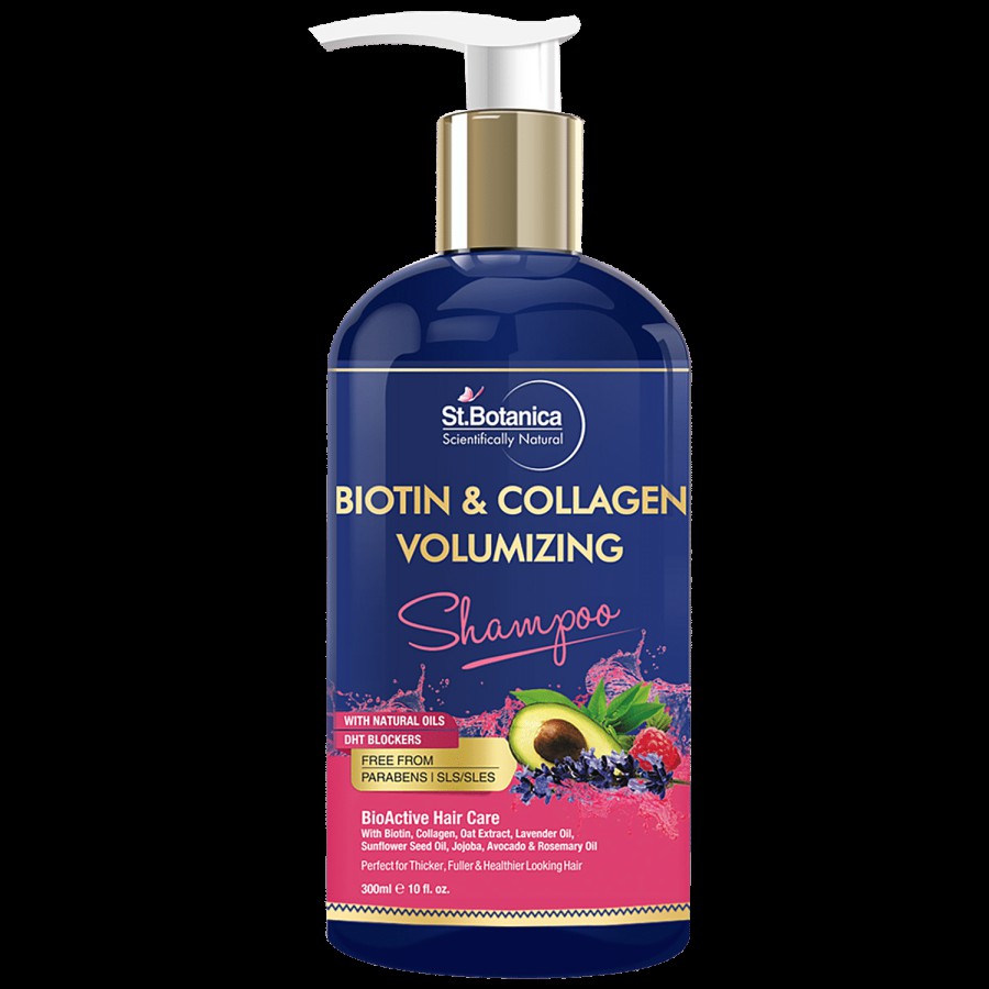 StBotanica Biotin & Collagen Volumizing Shampoo - Perfect for Thicker