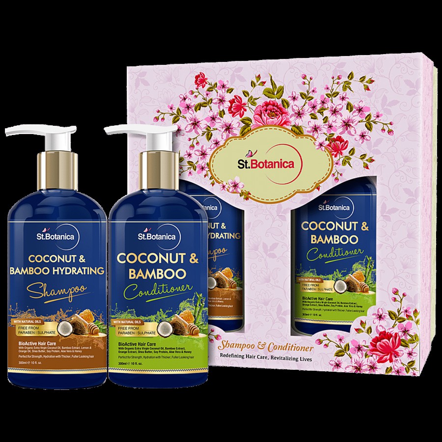 StBotanica Coconut & Bamboo Hydrating Shampoo + Coconut & Bamboo Conditioner