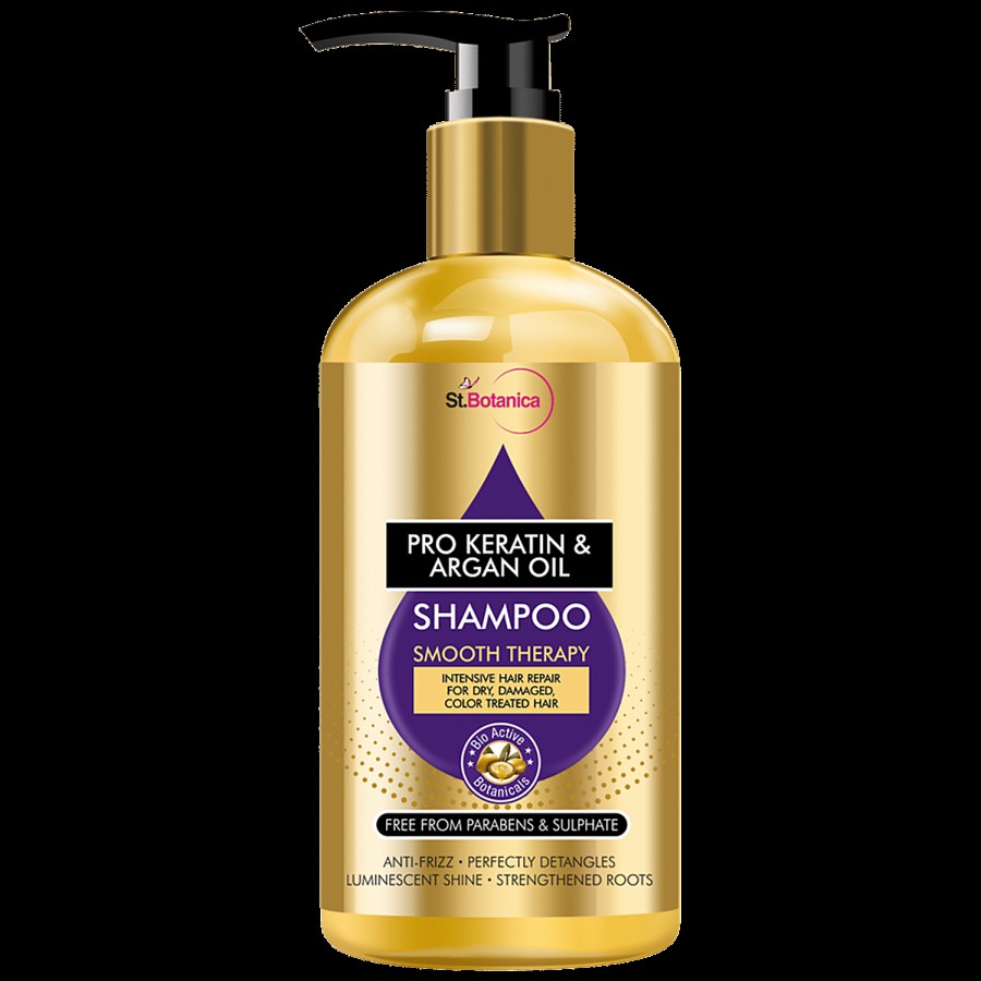 StBotanica Smooth Therapy Shampoo - Pro Keratin & Argan Oil