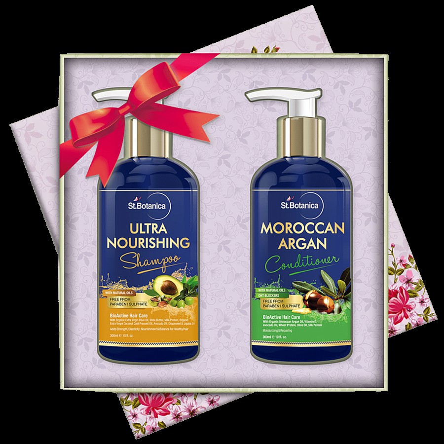 StBotanica Ultra Nourishing Shampoo + Moroccan Argan Conditioner