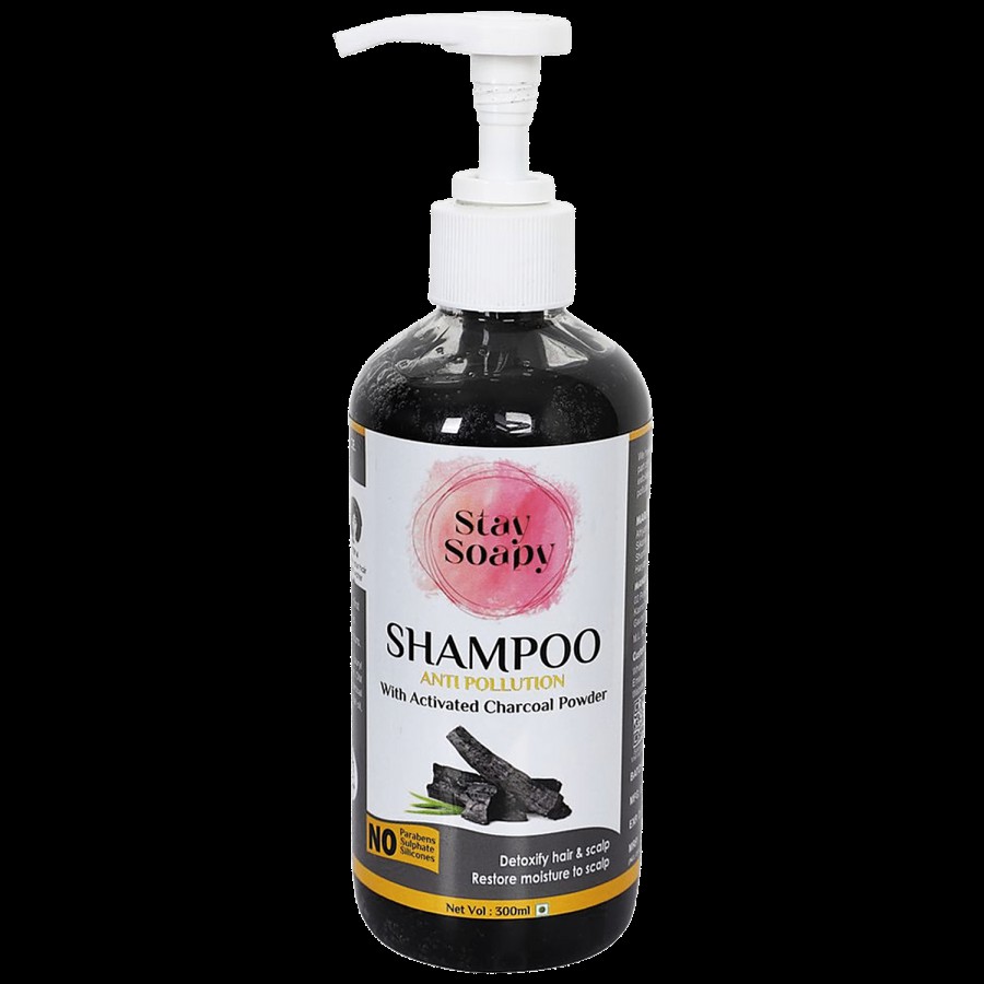 Stay Soapy Anti-Pollution Shampoo - Activated Charcoal Powder