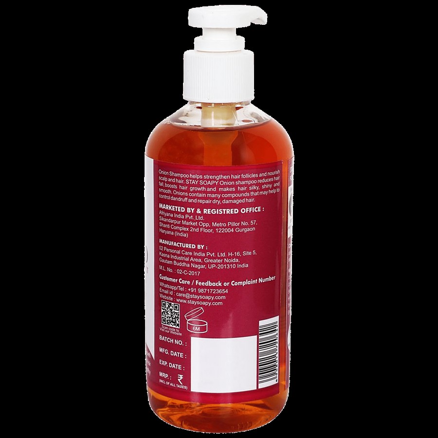 Stay Soapy Shampoo - Red Onion Seed Extract & Pro-Vitamin B5