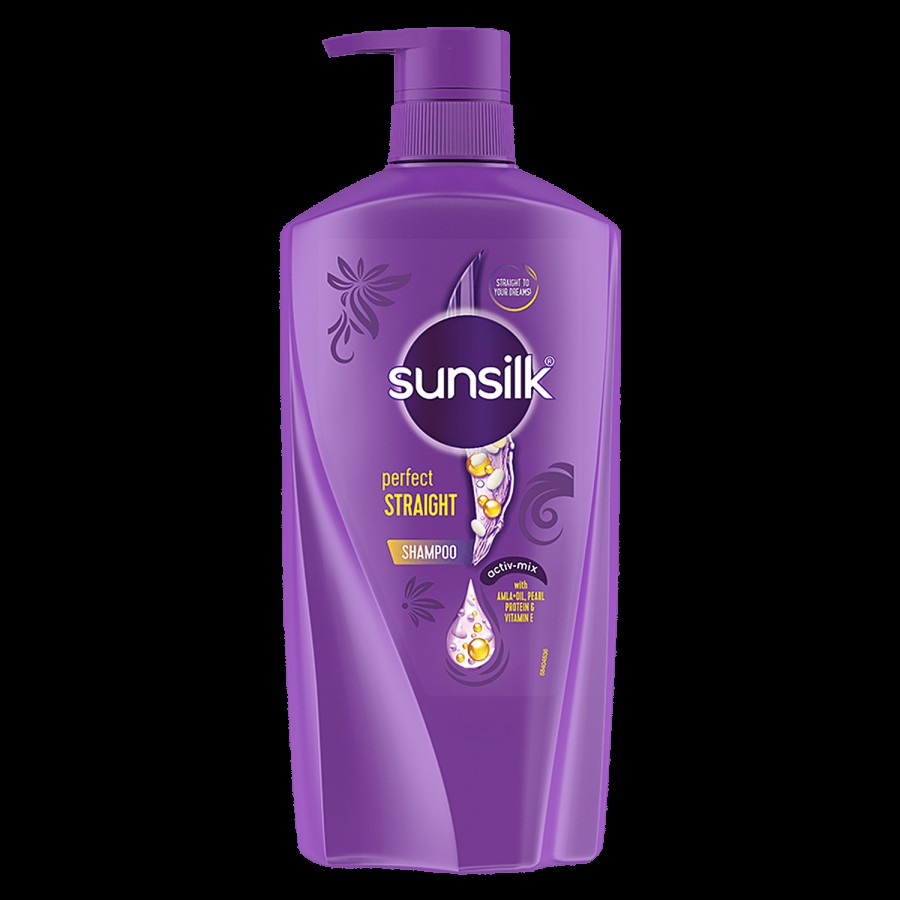 Sunsilk Perfect Straight Hair Shampoo - with Silk Protein