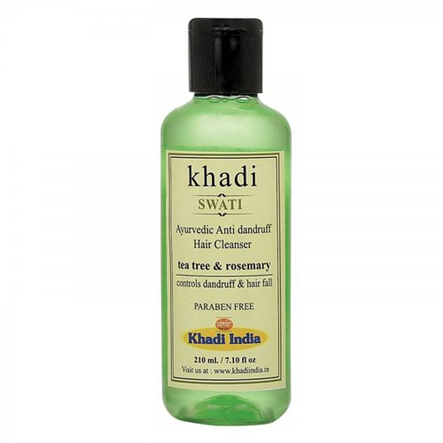 Swati Khadi Ayurvedic Anti Dandruff Hair Cleanser - Tea Tree & Rosemary