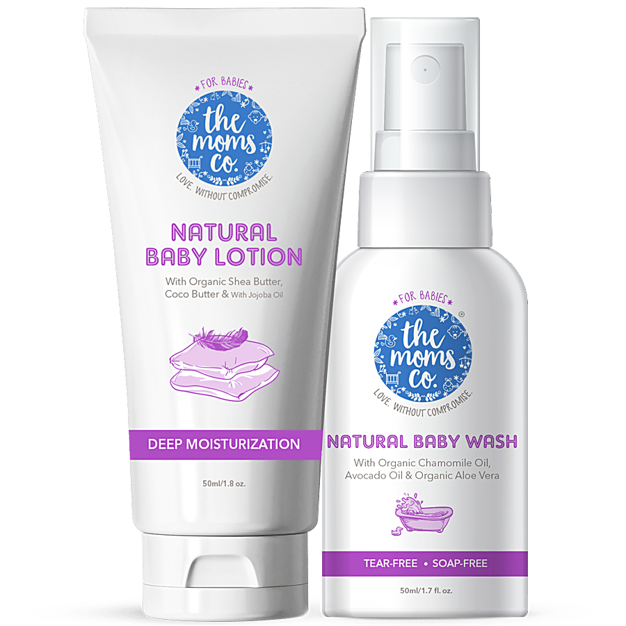 The Moms Co Natural Baby Wash & Baby Lotion