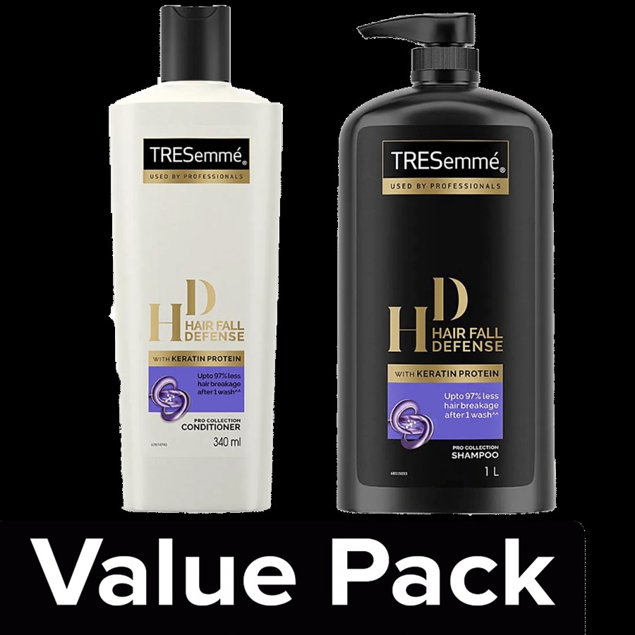 Tresemme Hair Fall Defense Shampoo 1 L + Hair Fall Defense Conditioner 340 ml