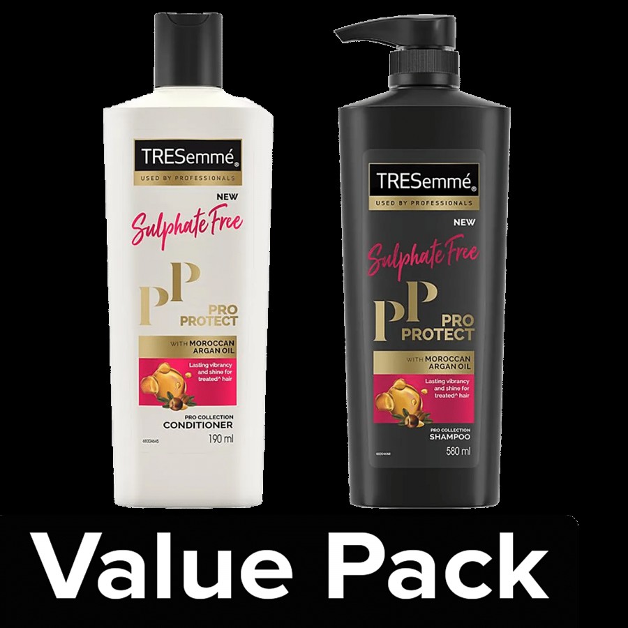 Tresemme Pro Protect Sulphate Free - Shampoo 580 ml + Conditioner 190 ml