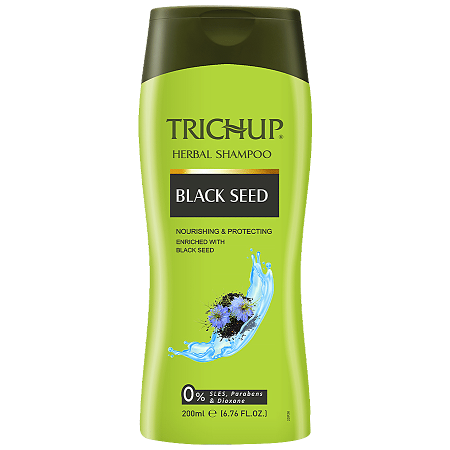 Trichup Herbal Black Seed Shampoo - Provides Nourishment & Protection