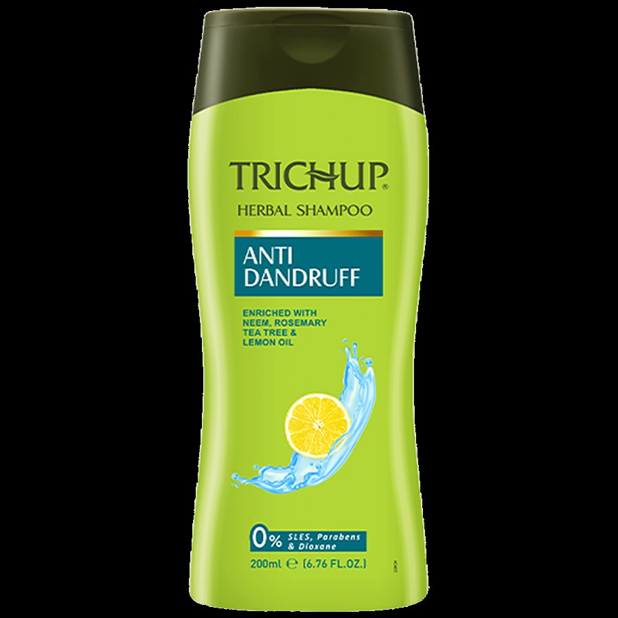 Trichup Anti Dandruff Herbal Shampoo - Enriched with Neem