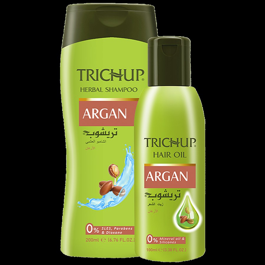 Trichup Argan Herbal Shampoo & Hair Oil