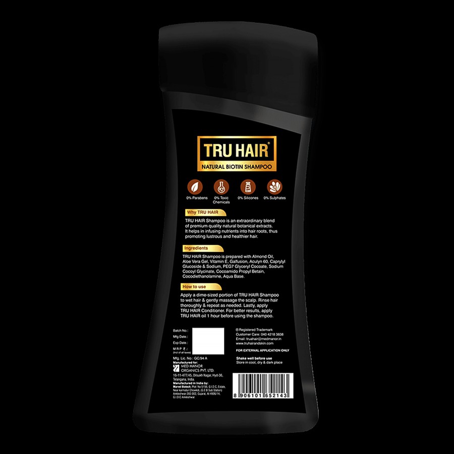 Tru Hair Natural Biotin Shampoo