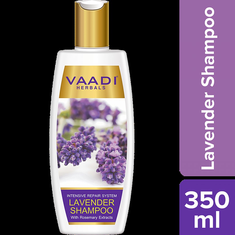 Vaadi Herbals Lavender Shampoo With Rosemary Extract - Intensive Repair System