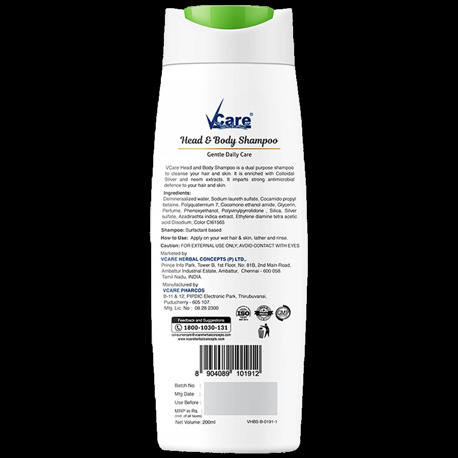 Vcare  Head & Body Shampoo - With Neem