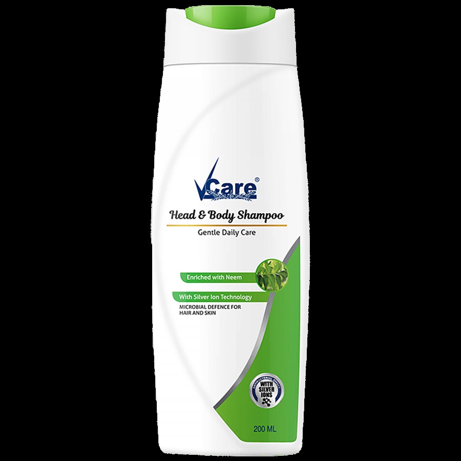 Vcare  Head & Body Shampoo - With Neem