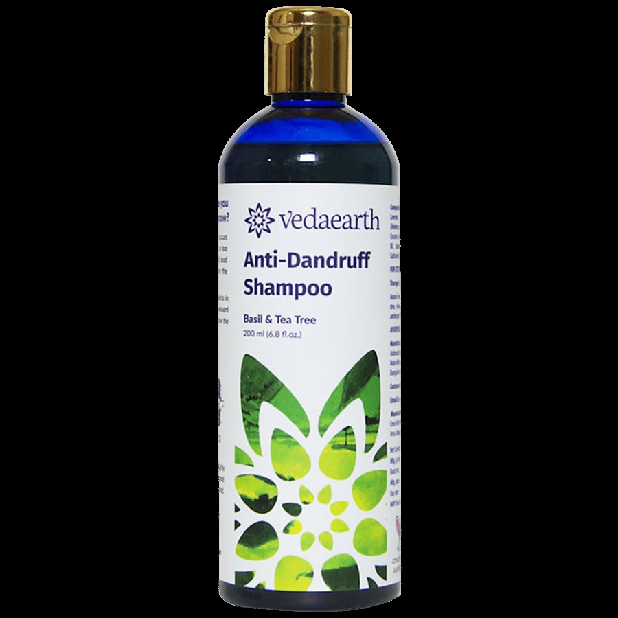 Vedaearth Anti-Dandruff Shampoo - Basil & Tea Tree