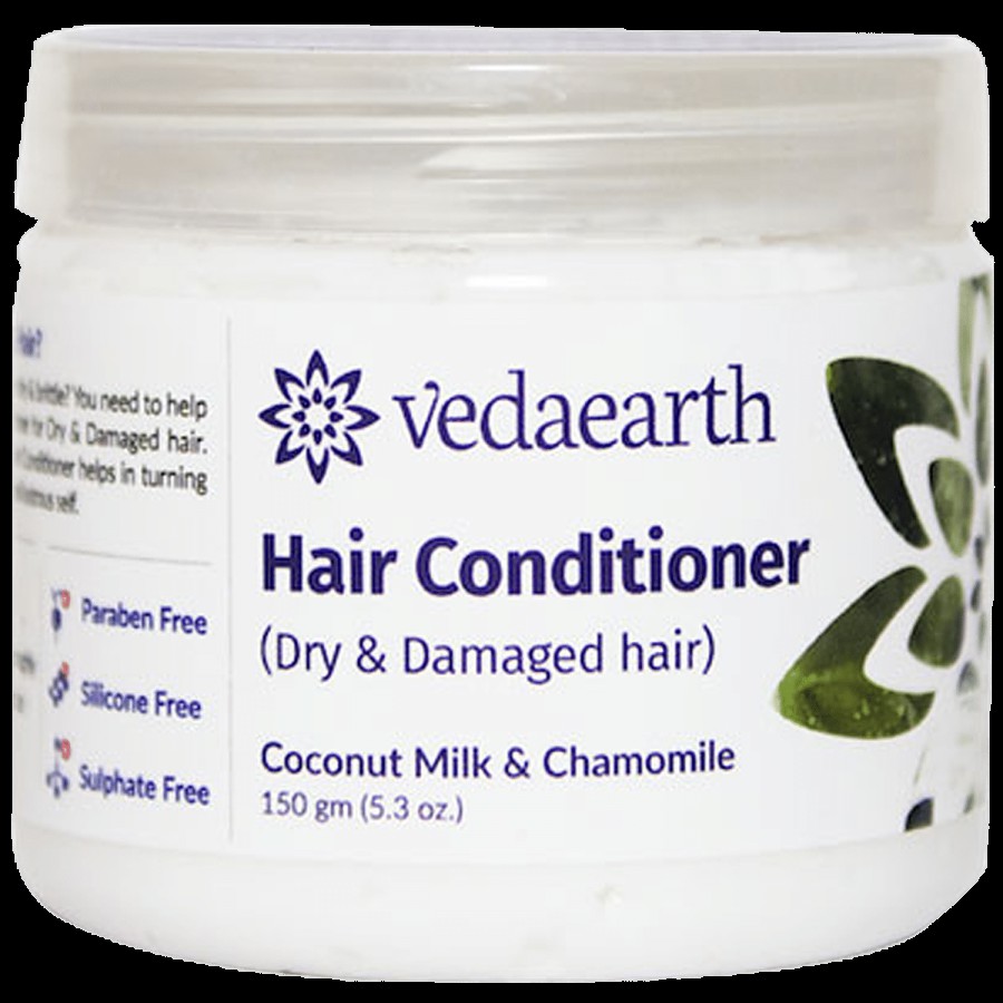 Vedaearth Hair Conditioner - Coconut Milk & Chamomile