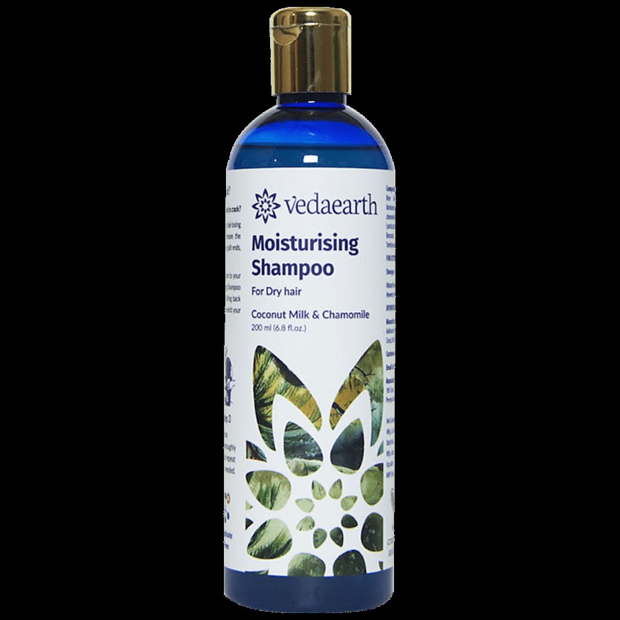 Vedaearth Moisturising Shampoo - Coconut Milk & Chamomile