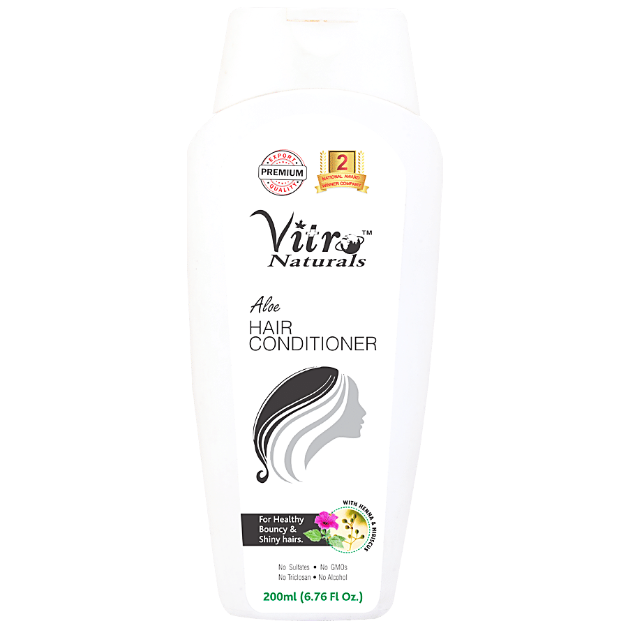 Vitro Naturals  Premium Aloe Hair Conditioner - with Henna & Hibiscus