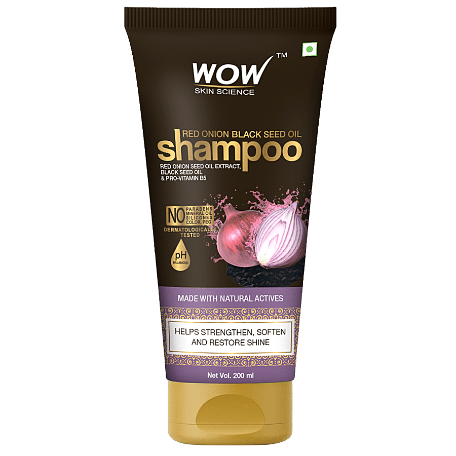 Wow Skin Science Hair Shampoo - Red Onion Extract & Black Seed Oil