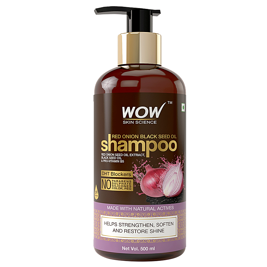 Wow Skin Science Hair Shampoo - Red Onion Extract & Black Seed Oil