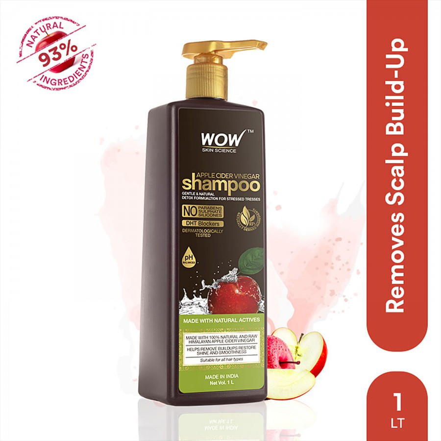 Wow Skin Science Apple Cider Vinegar Shampoo - Gentle & Natural