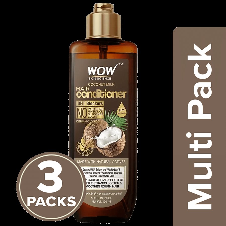 Wow Skin Science Coconut Milk Conditioner - No Parabens