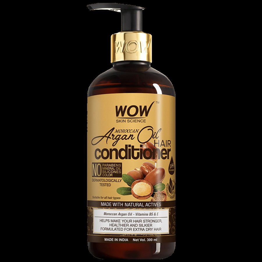 Wow Skin Science Moroccan Argan Oil Conditioner - Locks Moisture