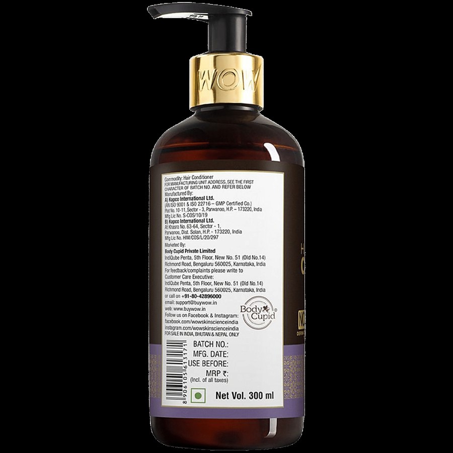 Wow Skin Science Onion Black Seed Oil Hair Conditioner - Helps Strengthen