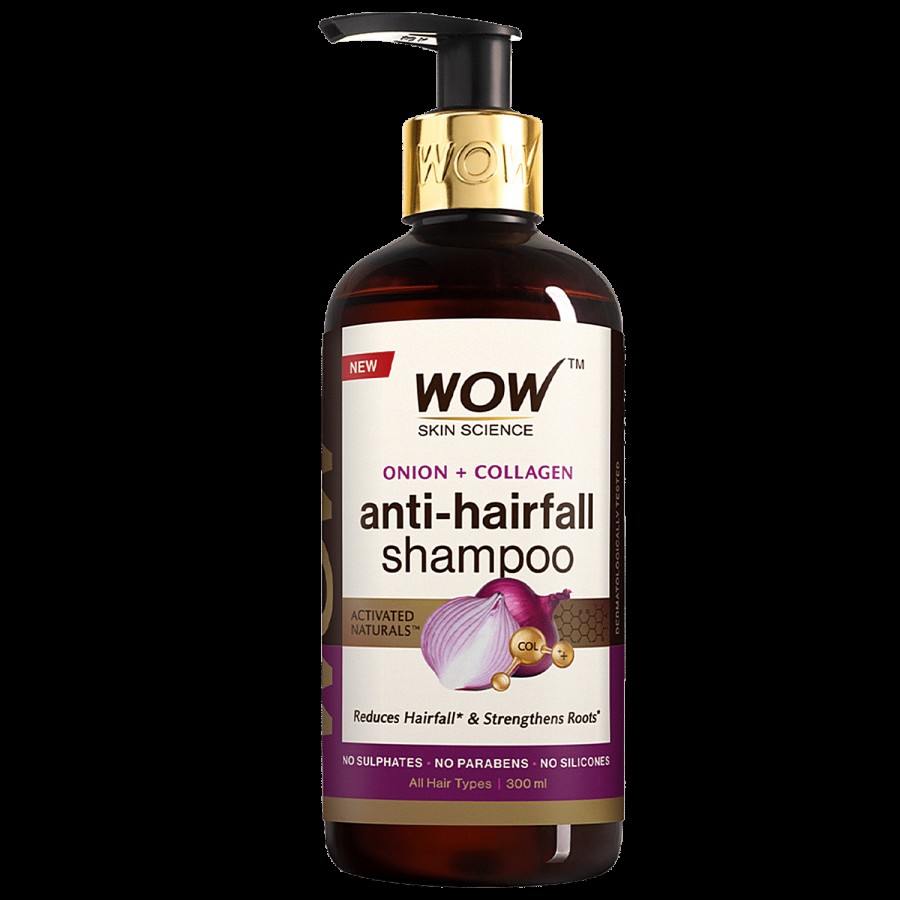 Wow Skin Science Onion Black Seed Oil Shampoo - Strengthen