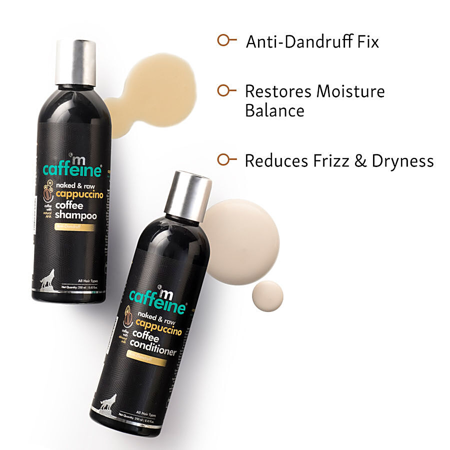 mCaffeine Anti-Dandruff Shampoo & Conditioner - Cappuccino Coffee Routine