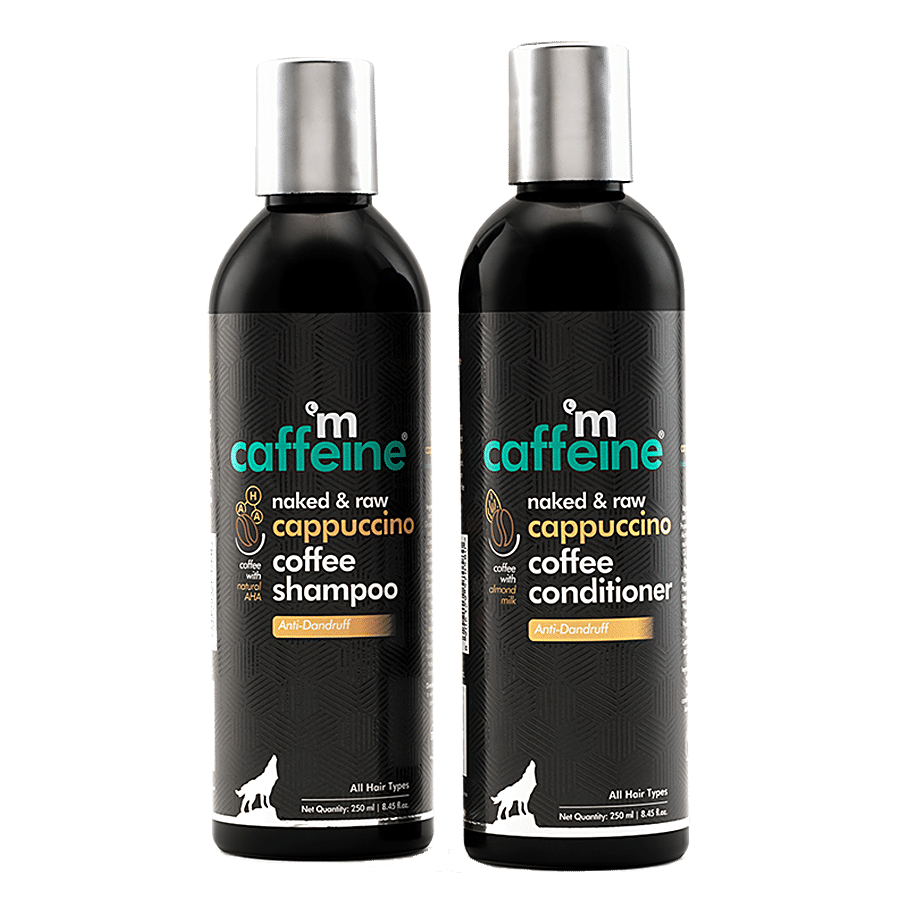 mCaffeine Anti-Dandruff Shampoo & Conditioner - Cappuccino Coffee Routine