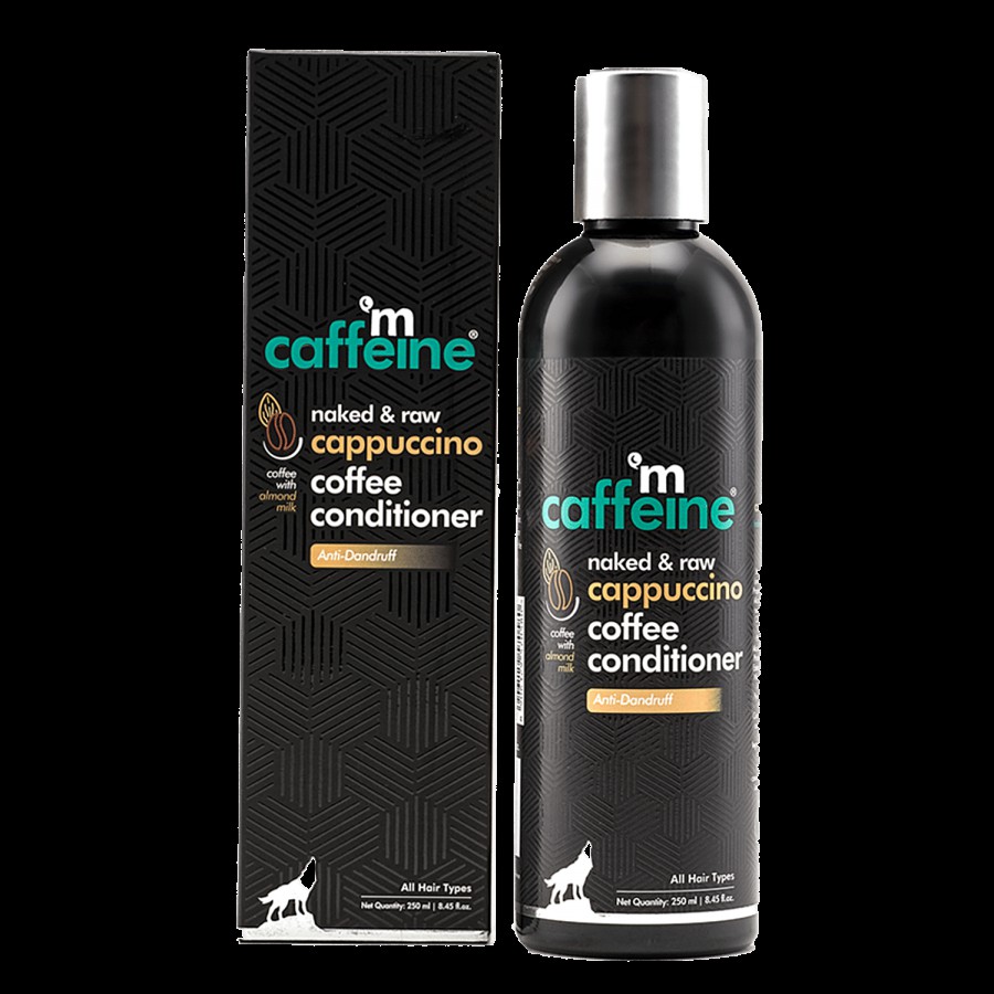 mCaffeine Naked & Raw Cappuccino Coffee Conditioner With Almond Milk - Anti Dandruff