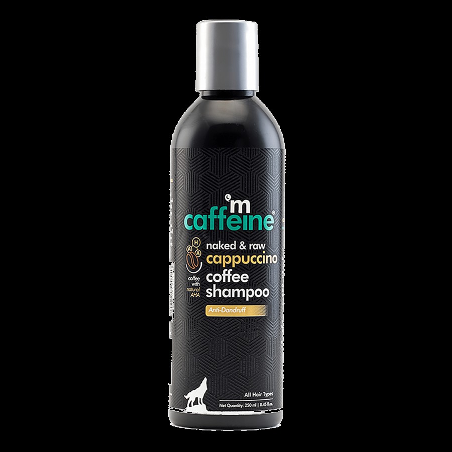 mCaffeine Naked & Raw Cappuccino Coffee Shampoo - Anti Dandruff