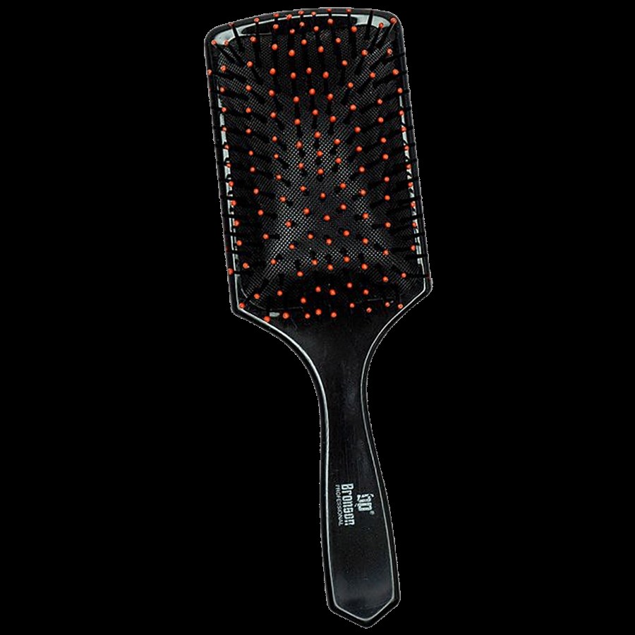 Bronson professional Paddle Brush For De-Tangling & Smoothening - Colour May Vary