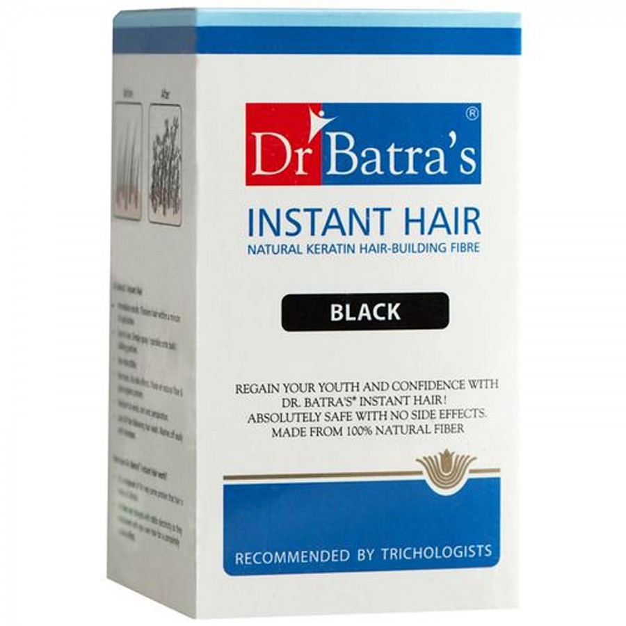 Dr Batra's  Instant Hair With Natural Keratin Building Fibre - Black